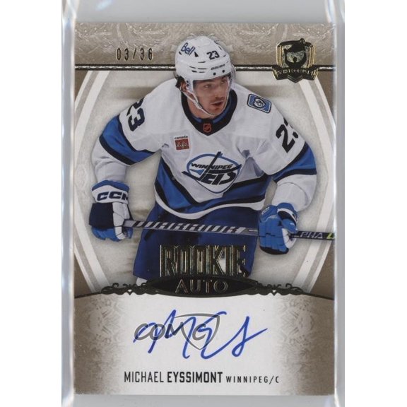 2022-23 Upper Deck The Cup - [Base] - Gold Spectrum Foil Autograp Michael Eyssimont #129 Gold Spectrum Foil Autographs /
