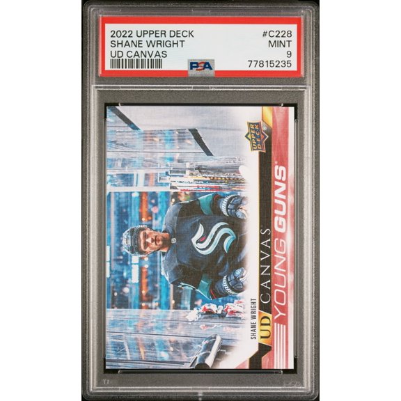2022-23 Upper Deck UD Canvas Shane Wright #C228 Young Guns Rookie PSA 9
