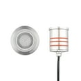 thumbnail image 1 of 2022-30SS-WAC Lighting-12V 4W 1 LED Round Indicator Light with Honeycomb Louver-2.75 Inches Wide by 3.13 Inches High-Stainless Steel Finish, 1 of 2