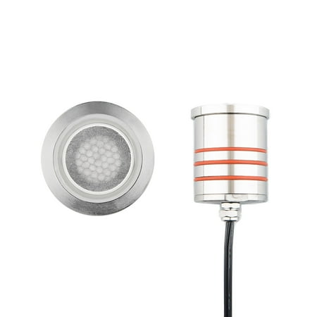 2022-30SS-WAC Lighting-12V 4W 1 LED Round Indicator Light with Honeycomb Louver-2.75 Inches Wide by 3.13 Inches High-Stainless Steel Finish
