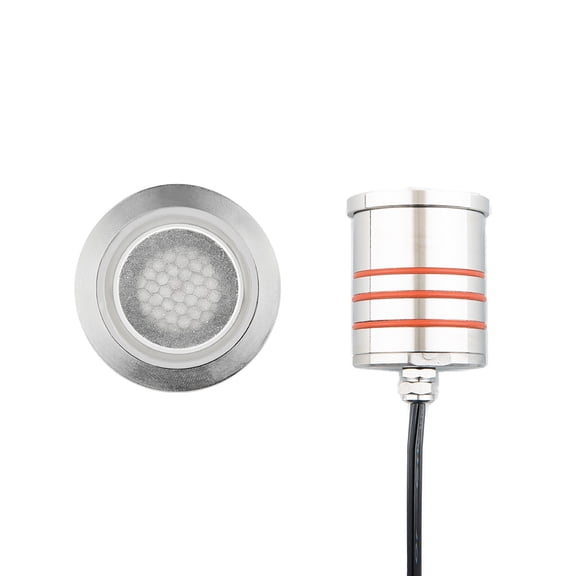 2022-30SS-WAC Lighting-12V 4W 1 LED Round Indicator Light with Honeycomb Louver-2.75 Inches Wide by 3.13 Inches High-Stainless Steel Finish
