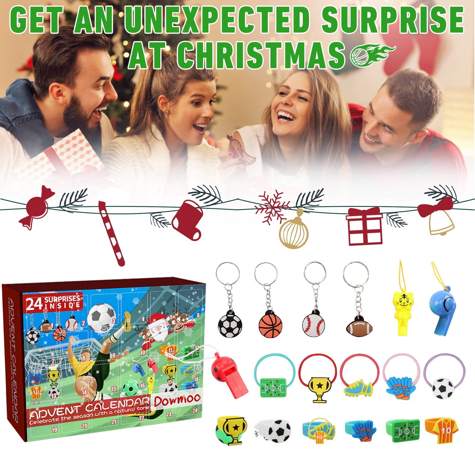 2022 Advent Calendar Football Kit For Kids And Adults Christmas 24 Days  Countdown Calendar Ladies And Girls Gifts - Walmart.com