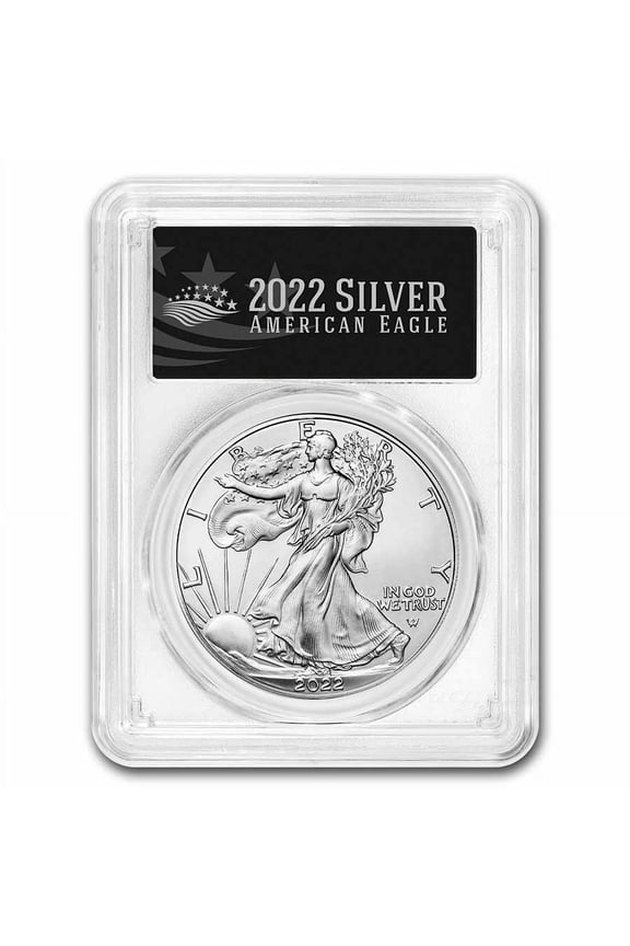 2022 American Silver Eagle MS-70 PCGS (FirstStrike, Black Label)