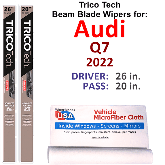 2022 Audi Q7 Beam Blade Wipers (Set of 2)