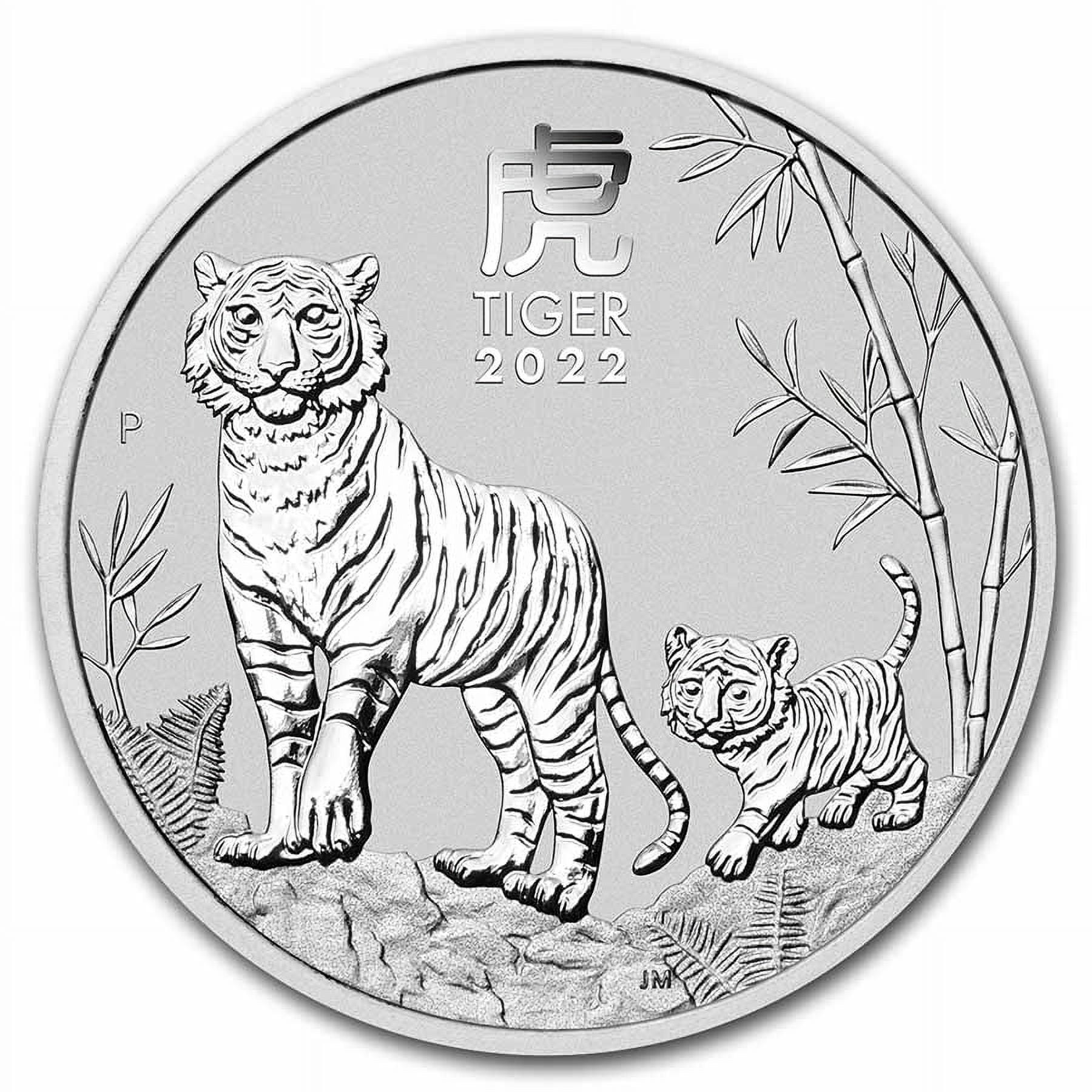1oz銀貨　2022年 オーストラリア 3ドル 銀貨 虎 2022 Australia 1 oz Silver Lunar Tiger BU Series III Barbados | Ubuy