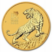 2022 Australia 2 oz Gold Lunar Tiger BU Series III