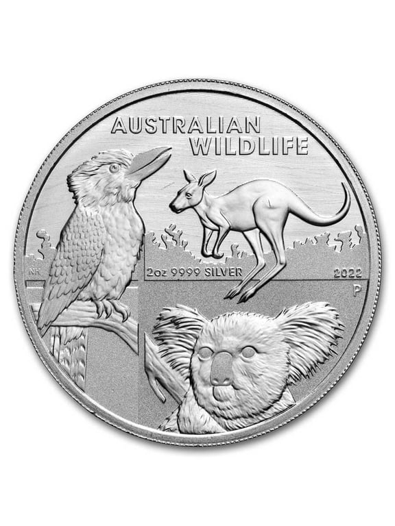 2022 Australia 2 oz Silver $2 Australian Wildlife BU