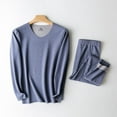 thumbnail image 1 of 2022 Autumn And Winter New Colorful Thermal Underwear Set AB Men's Autumn Pants Warm Clothing Blue L, 1 of 9