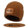 thumbnail image 1 of 2022 Autumn Winter Acrylic Wool Pullover Hat Hip Hop Leather Label Women Knitted Hat, 1 of 10