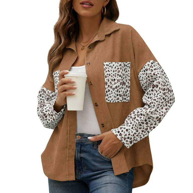 Walmart leopard sale jean jacket