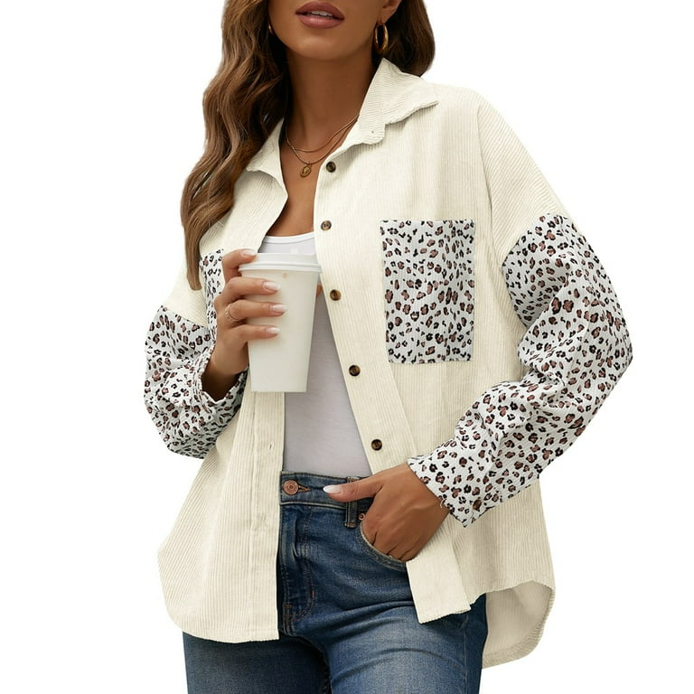 Walmart leopard jean best sale jacket