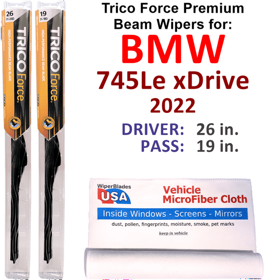 2022 BMW 745Le xDrive Performance Beam Wipers (Set of 2)