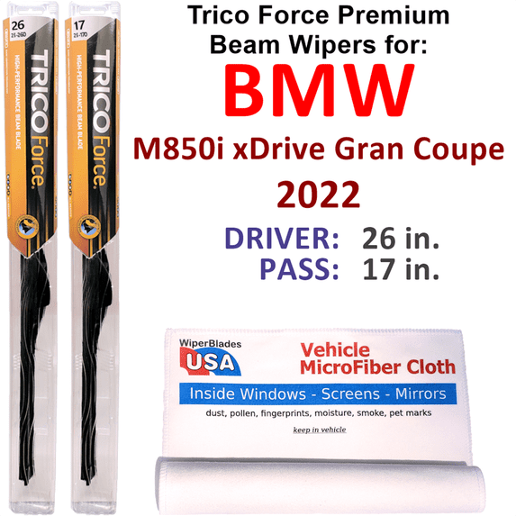 2022 BMW M850i xDrive Gran Coupe Performance Beam Wipers (Set of 2)