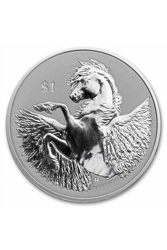 2022 BVI 1 oz Silver Pegasus Reverse Cameo BU