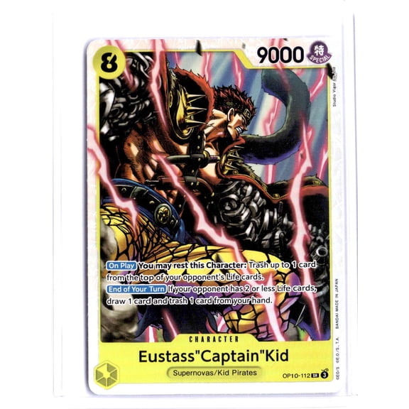 2022 Bandai One Piece Card Game Romance Dawn Eustass Captain Kid English Trading Card