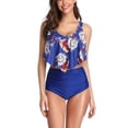 thumbnail image 1 of 2022 Bikini High Waist Print Large Size Split Bikini Swimsuit Female Multi-Color Sexy Swimsuit Female, 1 of 6