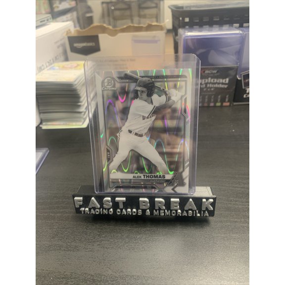 2022 Bowman RayWave Refractor Rookie Baseball Card Alek Thomas Arizona Diamondbacks