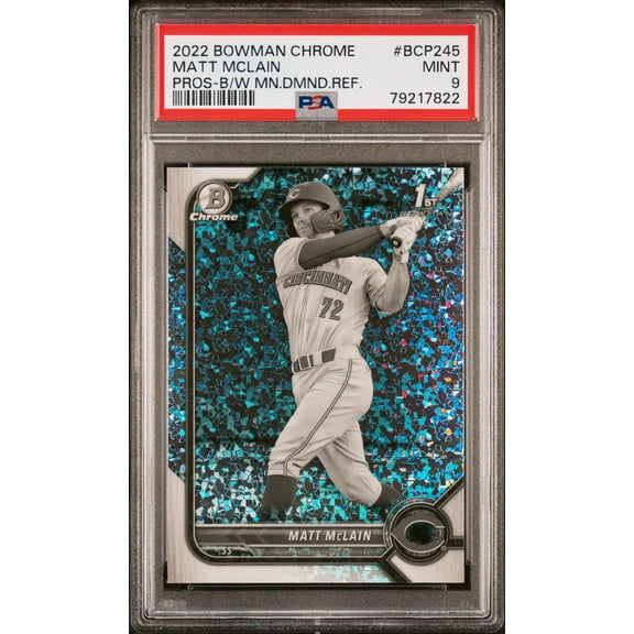 2022 Bowman Chrome #BCP245 Matt McLain Prospects PSA 9