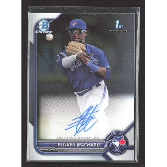 2022 Topps Bowman Chrome Estiven Machado CPA-EM 1st Bowman Auto Toronto Blue Jays Baseball Card