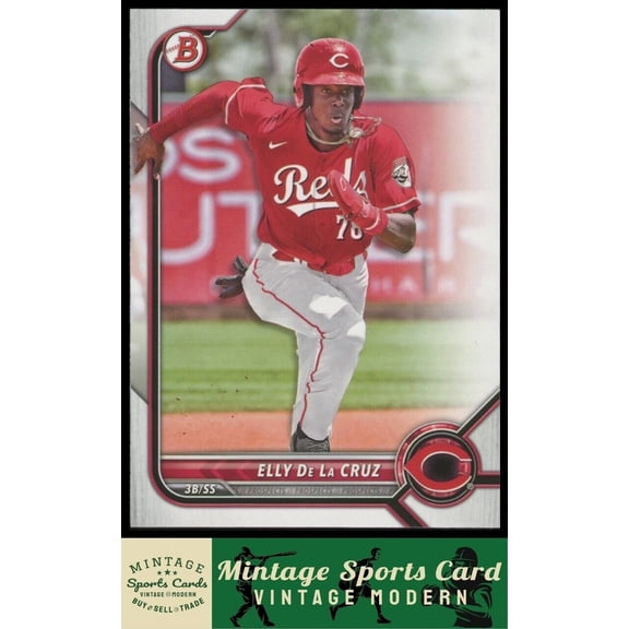 2022 Bowman Draft BD-80 Elly De La Cruz Cincinnati Reds Baseball Card NM-MT