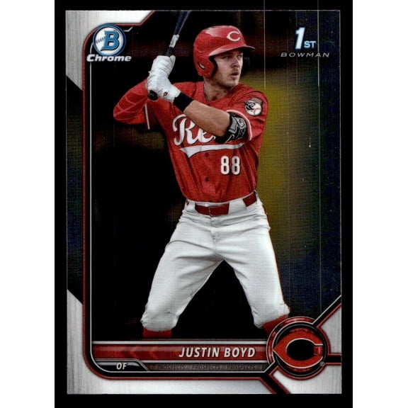 2022 Bowman Draft Justin Boyd Cincinnati Reds 1st Bowman Rookie BDC-13 Baseball Card