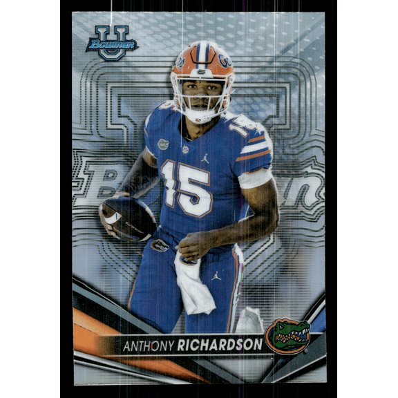 2022 Bowman University Best Anthony Richardson #91 Refractor Trading Card Florida Gators NCAA