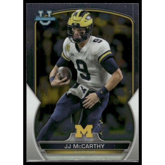 2022 Bowman University Michigan Wolverines JJ McCarthy #48 Football Card