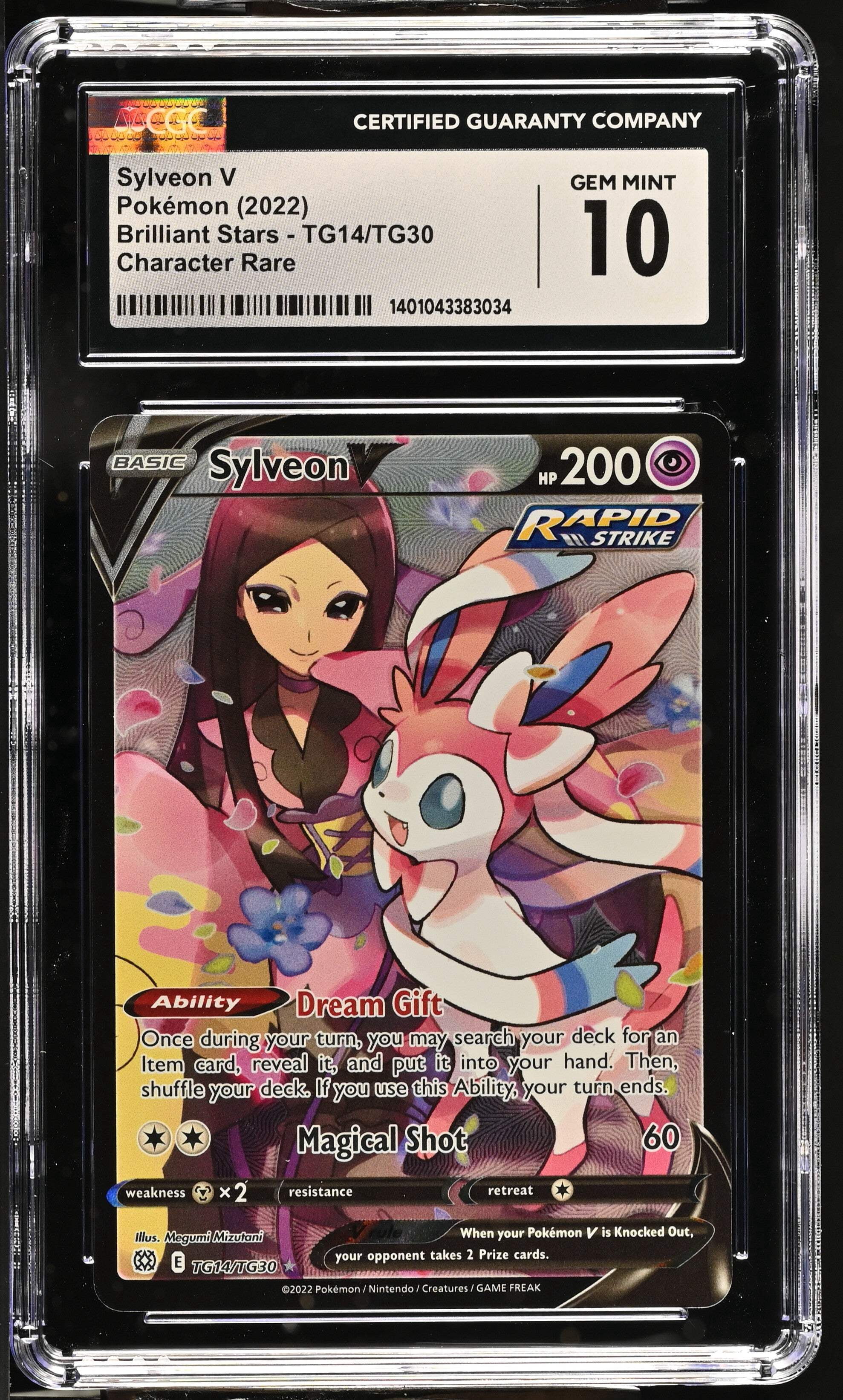 2022 Brilliant Stars Sylveon V TG14/TG30 CGC 10