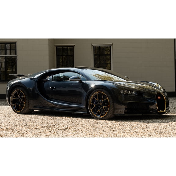 2022 Bugatti Chiron Lebe - 12x18 Inch Laminated Poster - Stunning Detail and Bold Colors
