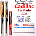 thumbnail image 1 of 2022 Cadillac Escalade Performance Beam Wipers (Set of 3) w/Rear Wiper, 1 of 3