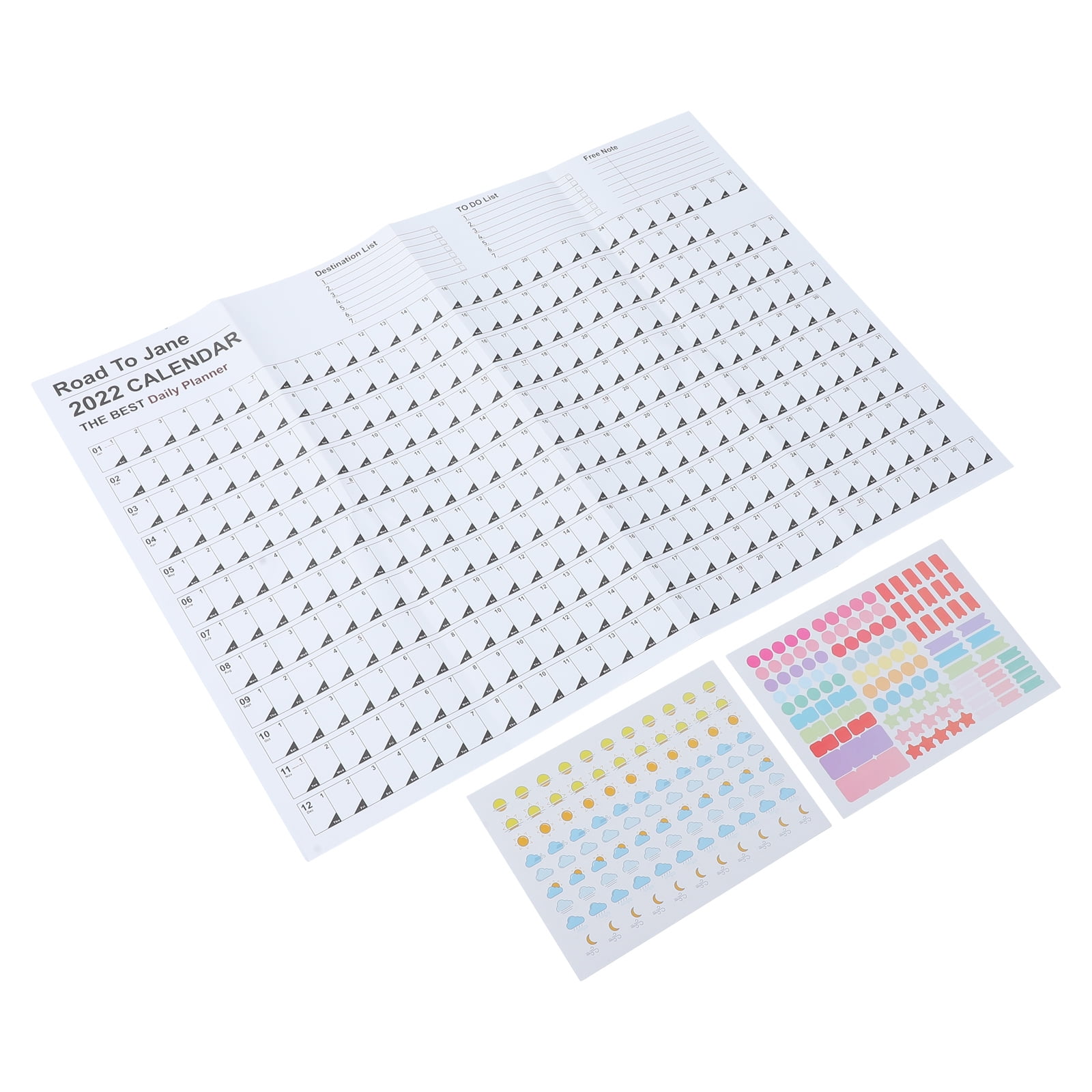 2022 Calendar Wall Calendars Office Paper Hanging Desk Note-taking ...