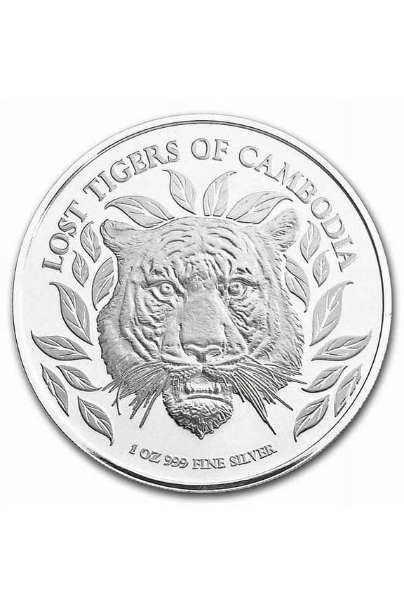 2022 Cambodia 1 oz Silver Lost Tigers BU
