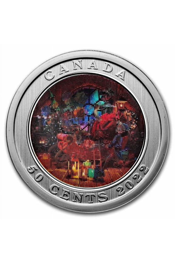2022 Canada 50-Cent Lenticular Santa's Sleigh