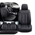 thumbnail image 1 of 2022 Car Seat Cover for Jeep Grand cherokee wk , Premium Leather 5 Piece Full Set Retain Seatbelt Port Protect and Upgrade Seats, Black Car Seat Covers, Pet Car Seat Covers, 1 of 6