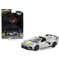 thumbnail image 1 of 2022 Chevrolet Corvette C8.R Stingray Convertible Hypersonic Gray w/Stripes "2022 IMSA" 1/64 Diecast Model Car by Greenlight, 1 of 3