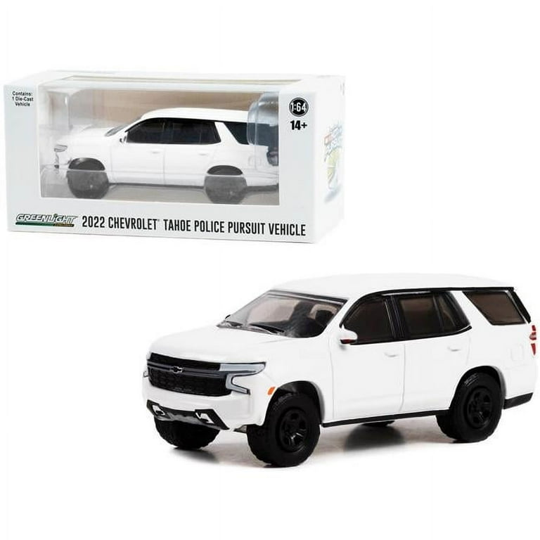 Greenlight 2022 Chevy Tahoe PPV Diecast Toy, White Hot Pursuit