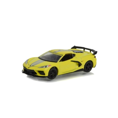 2022 Chevy Corvette C8.R Stingray, Yellow - Greenlight 30321/48 - 1/64 scale Diecast Model Toy Car