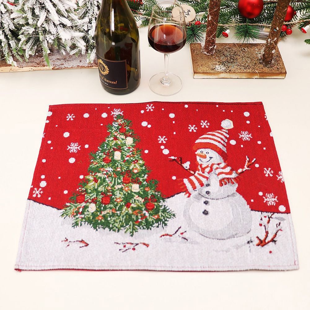 2022 Christmas Snowman Embroidered Table Runner Table for Christmas