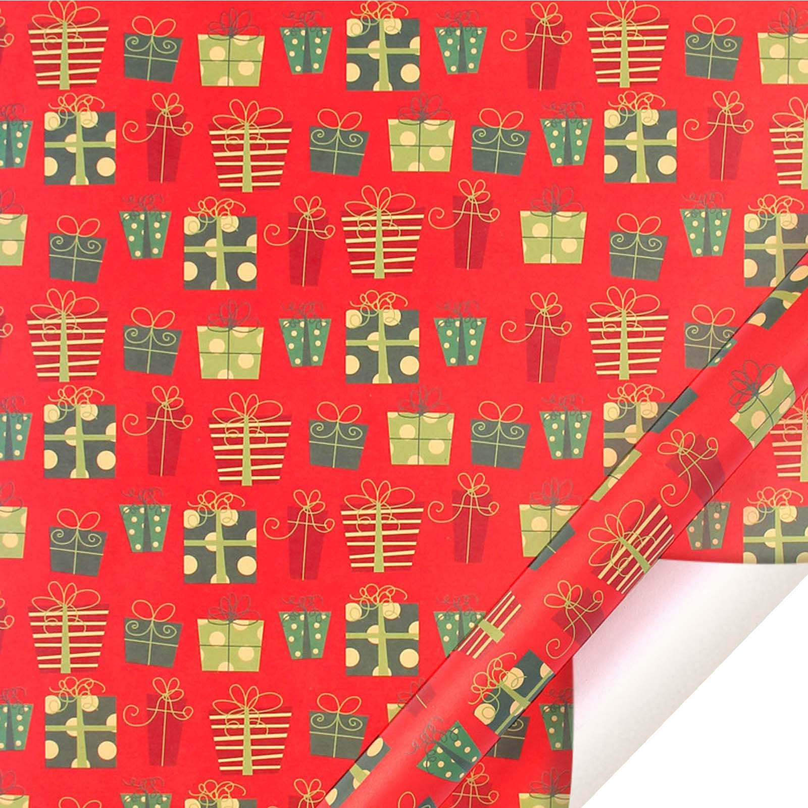 2022 Christmas Wrapping Paper Retro Gift Wrapping Paper Holiday Party