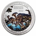 thumbnail image 1 of 2022 Democratic Rep. of Congo 1 oz Silver Parasaurolophus Color, 1 of 4