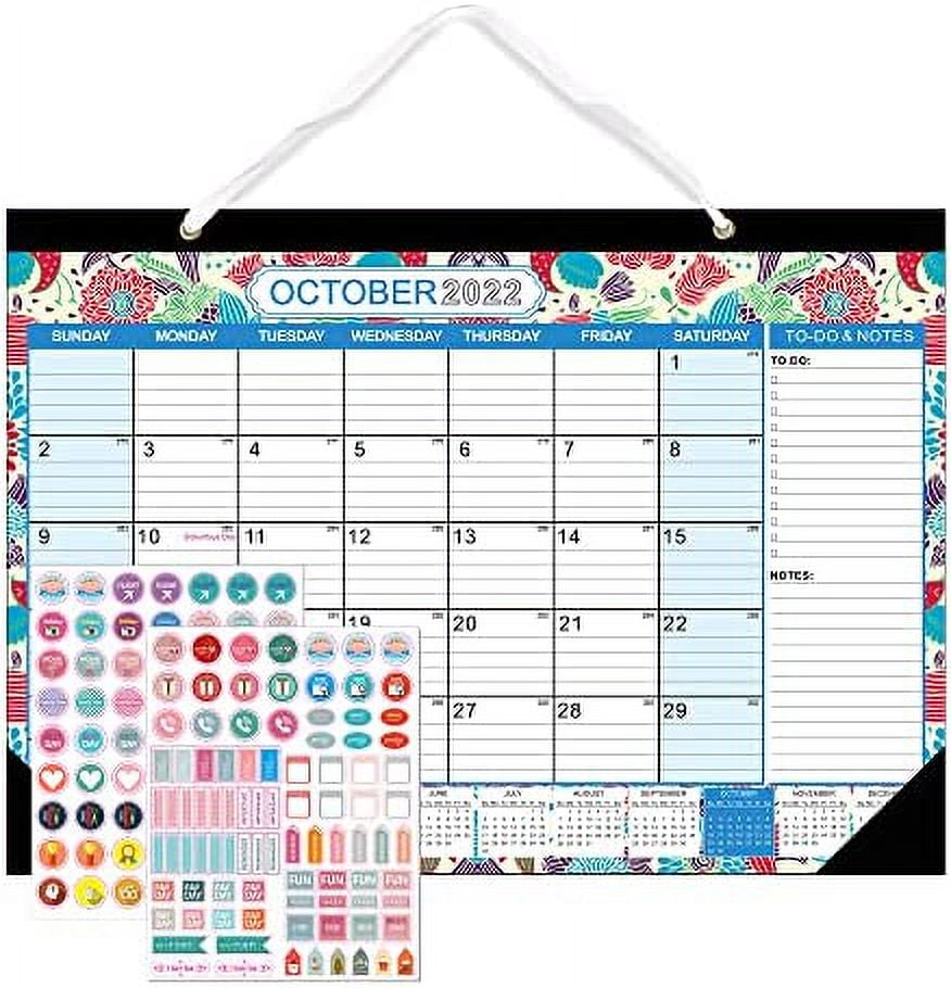 2022 Desk Calendar 12 Monthly Desk/Wall Calendars January 2022