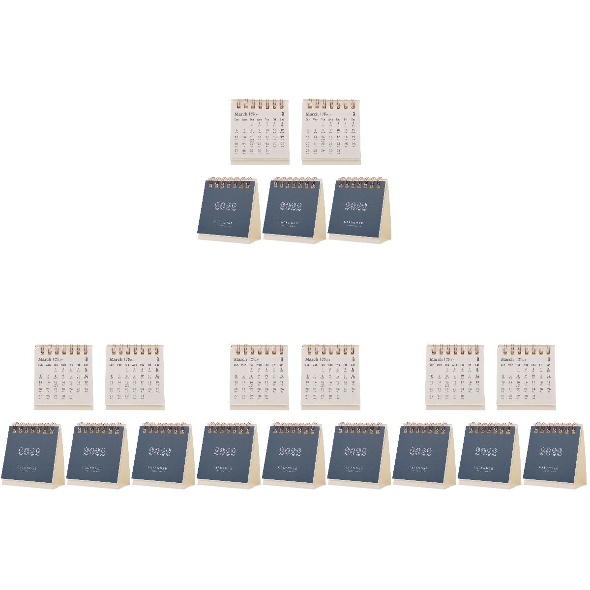 2022 Desk Calendar Mini Pocket Calendars 2021 Pcs Cute Small Decor