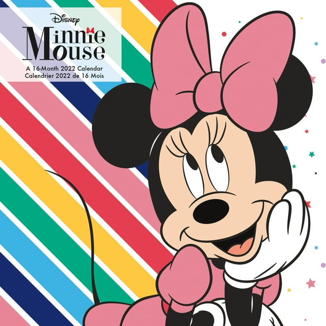 2022 Disney Minnie Mouse Bilingual French Wall Calendar