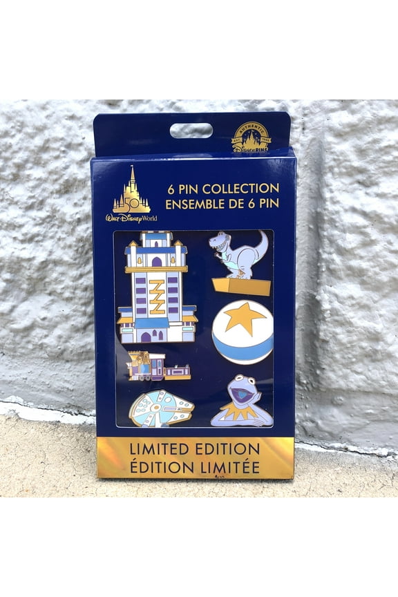2022 Disney World Hollywood Studios 50th Anniversary 6 Pin Collection Box Set LE