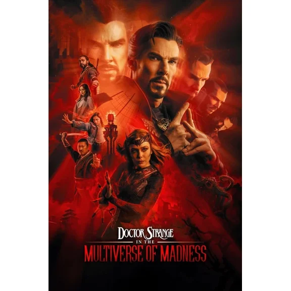 2022 Doctor Strange Multiverse Of Madness Poster Scarlet Mystic Marvel UNFRAMED PAPER POSTER