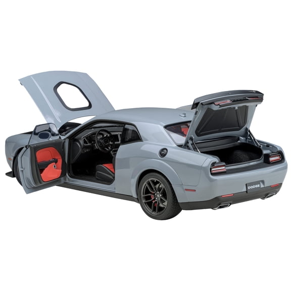 2022 Dodge Challenger R/T Scat Pack Widebody Smoke Show Gray 1/18 Model Car by Autoart