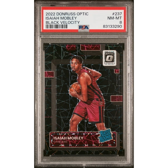 2022 Donruss Optic #237 Isaiah Mobley Black Velocity PSA 8