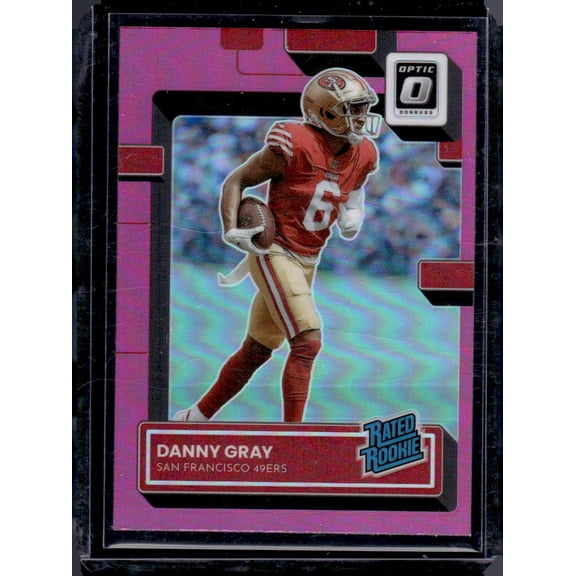 2022 Donruss Optic Danny Gray Pink RC #233 San Francisco 49ers Football Card