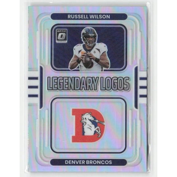 2022 Donruss Optic Legendary Logos Russell Wilson LL-4 Denver Broncos Near Mint Football Card