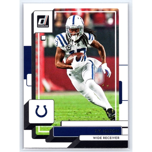 2022 Donruss T Y Hilton #49 Indianapolis Colts Football Card Near Mint